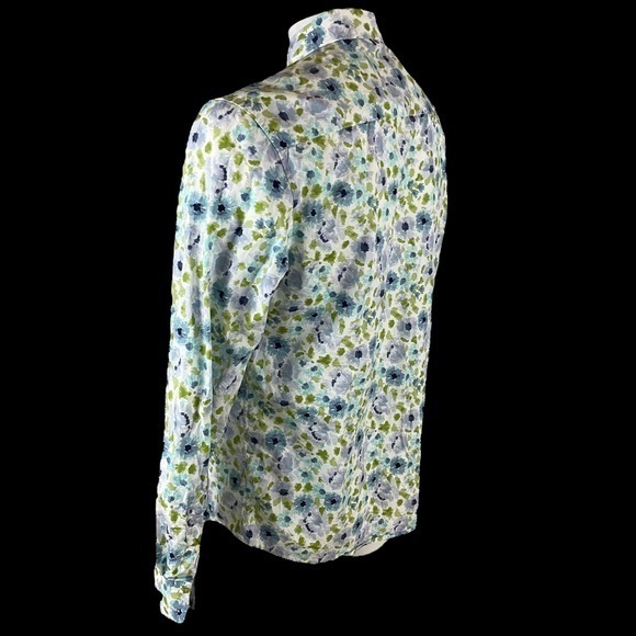 John Lennon Button Up Shirt XL Floral Pattern Shirt Long Sleeve T250 - Picture 4 of 11